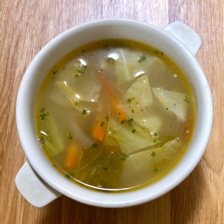 ローストチキンリメイク・野菜スープ
